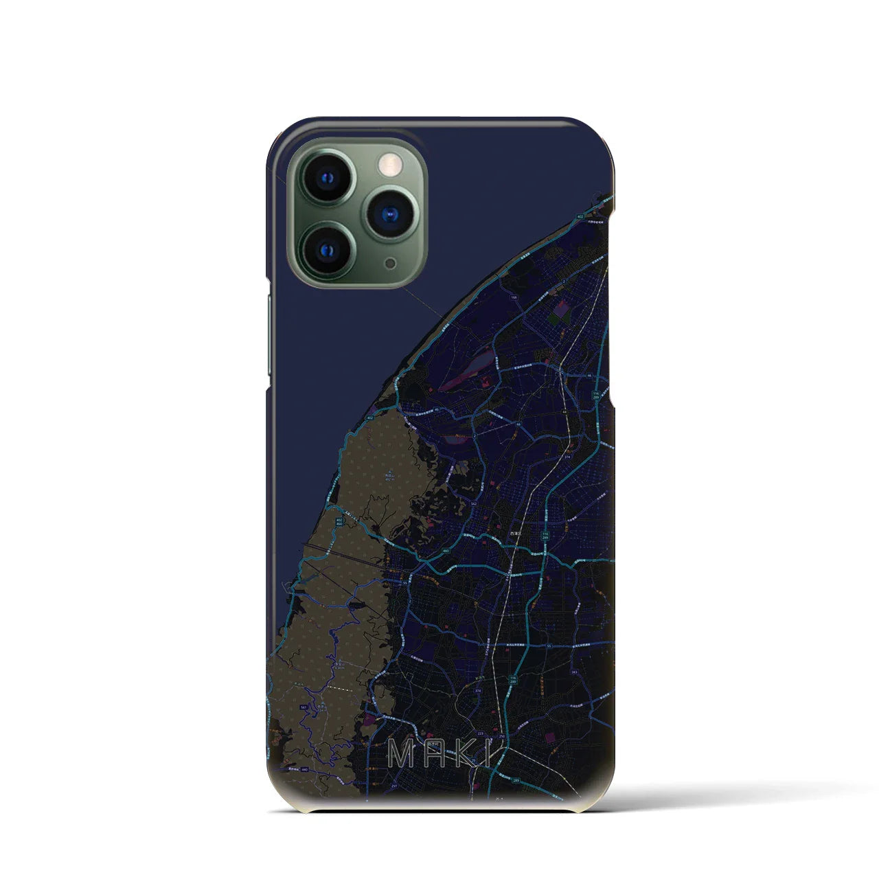 【巻(新潟県)】地図柄iPhoneケース(バックカバータイプ)
