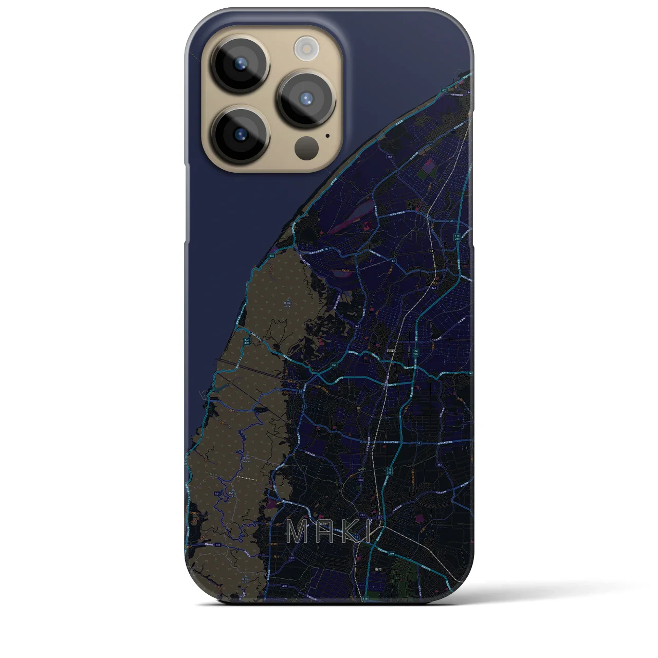 【巻(新潟県)】地図柄iPhoneケース(バックカバータイプ)