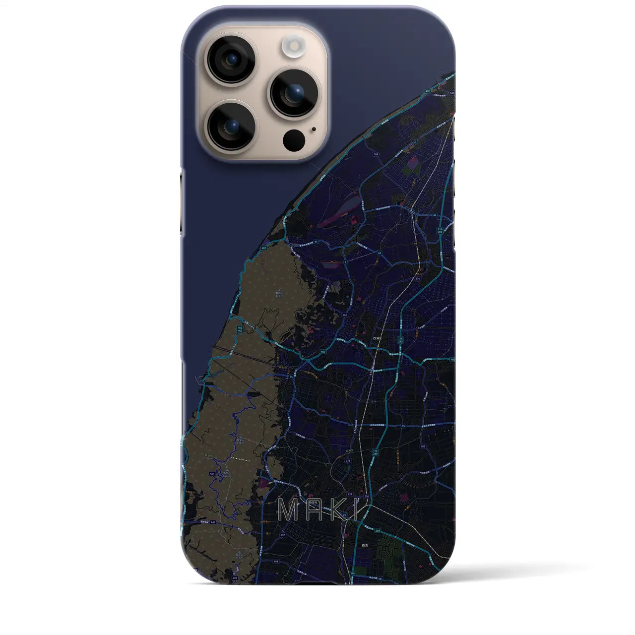 【巻(新潟県)】地図柄iPhoneケース(バックカバータイプ)