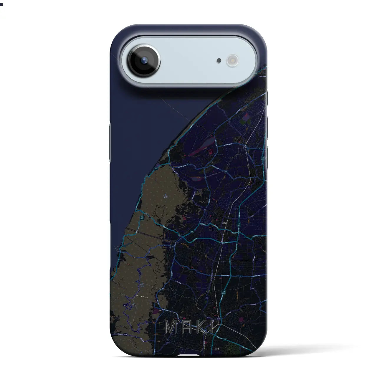 【巻(新潟県)】地図柄iPhoneケース(バックカバータイプ)