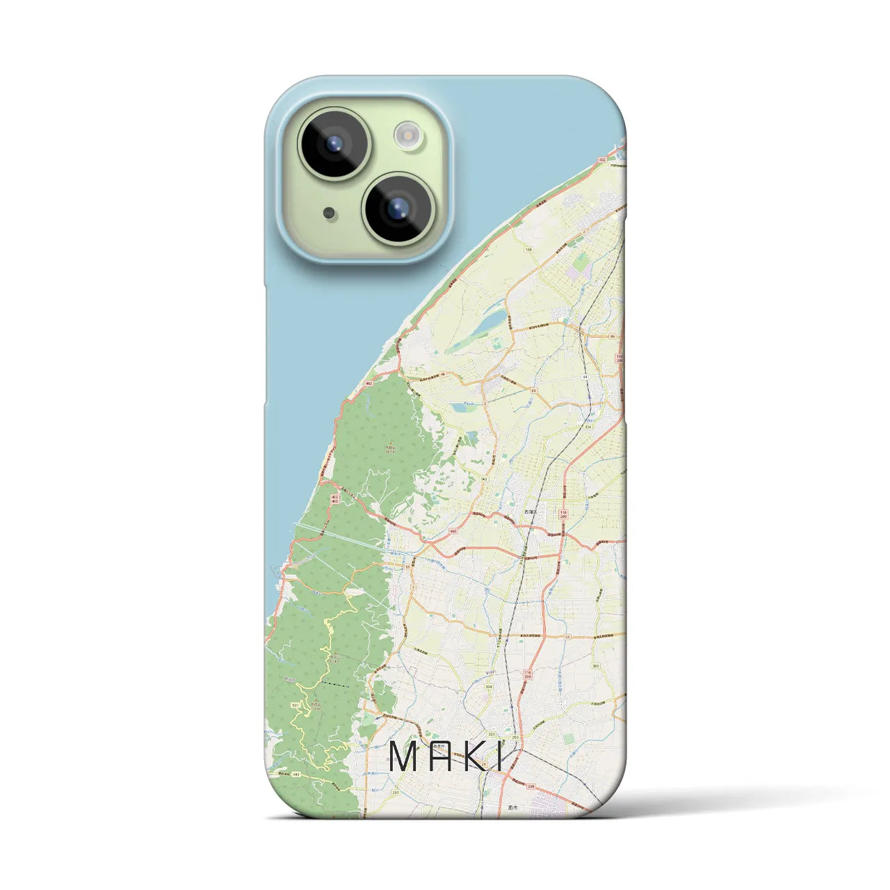 【巻(新潟県)】地図柄iPhoneケース(バックカバータイプ)