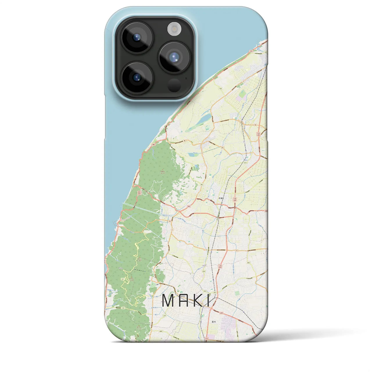 【巻(新潟県)】地図柄iPhoneケース(バックカバータイプ)