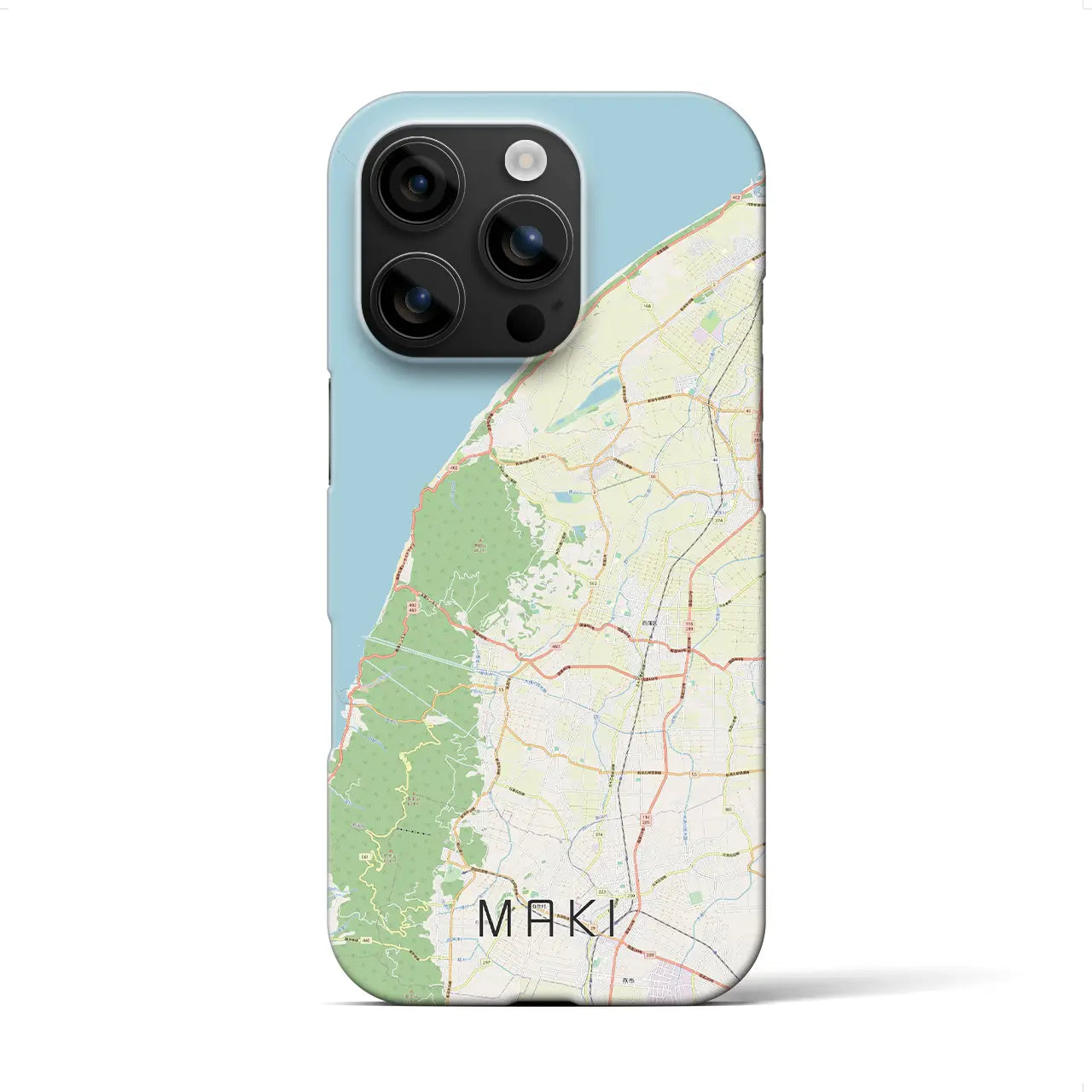 【巻(新潟県)】地図柄iPhoneケース(バックカバータイプ)