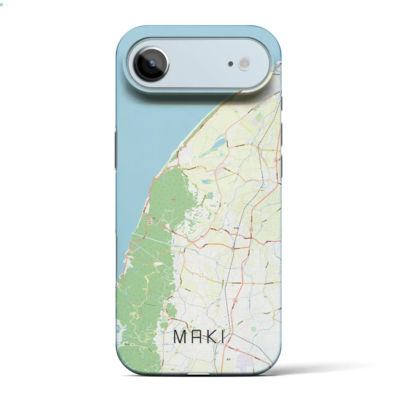 【巻(新潟県)】地図柄iPhoneケース(バックカバータイプ)