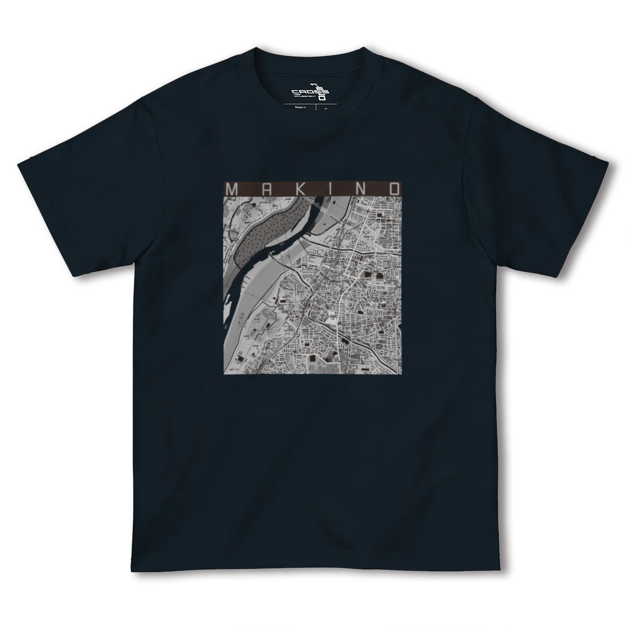 【牧野(大阪府)】地図柄ヘビーウェイトTシャツ