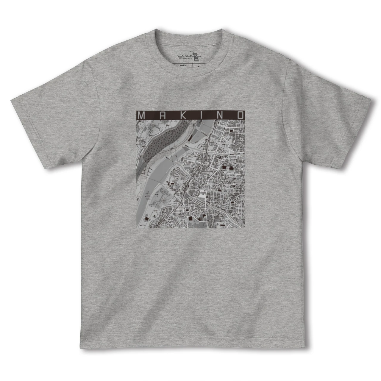 【牧野(大阪府)】地図柄ヘビーウェイトTシャツ