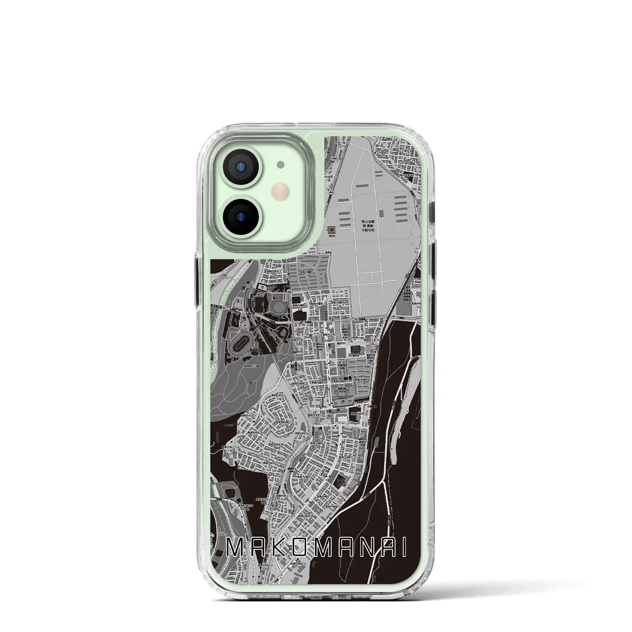 【真駒内(北海道)】地図柄iPhoneケース(MagSafeタイプ)