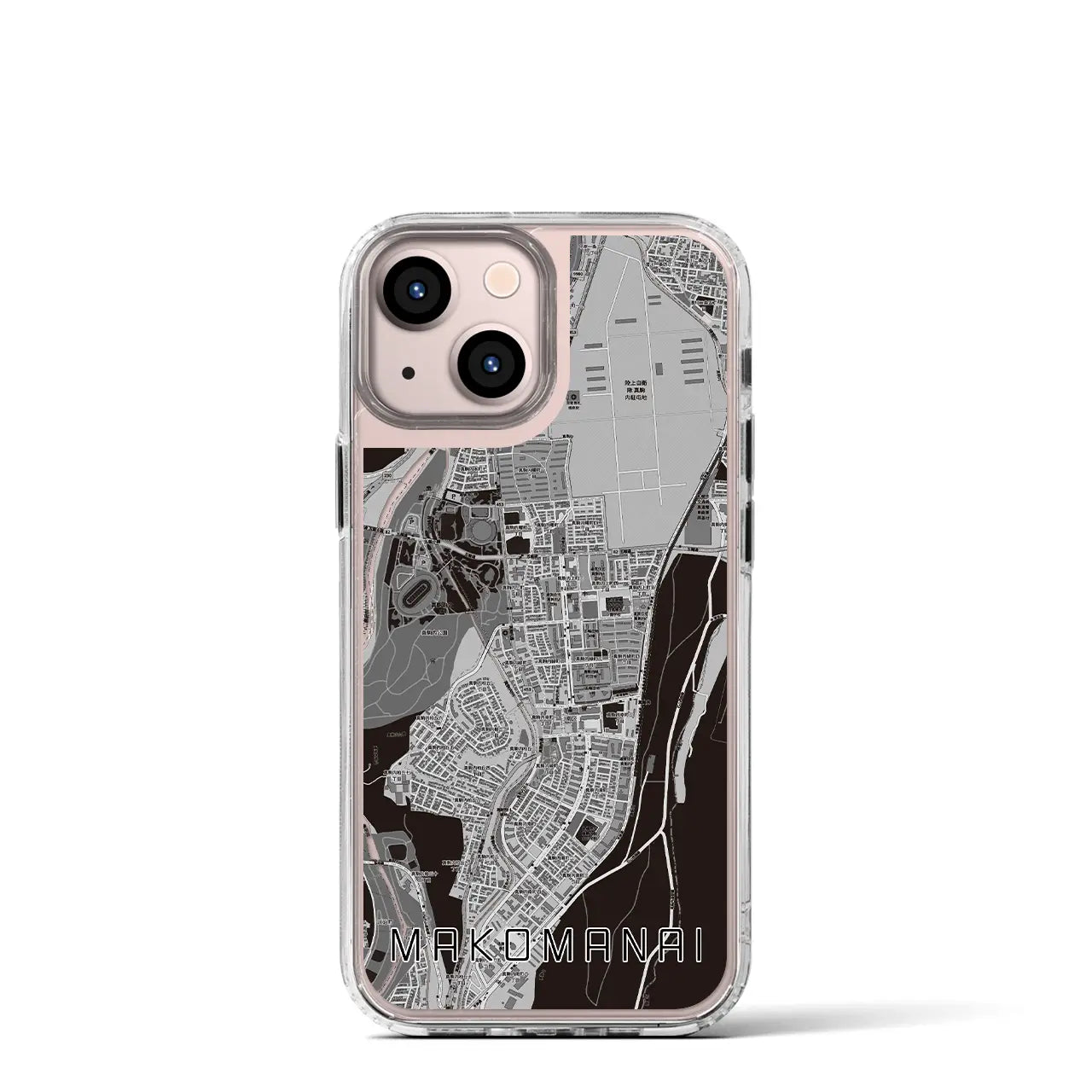 【真駒内(北海道)】地図柄iPhoneケース(MagSafeタイプ)