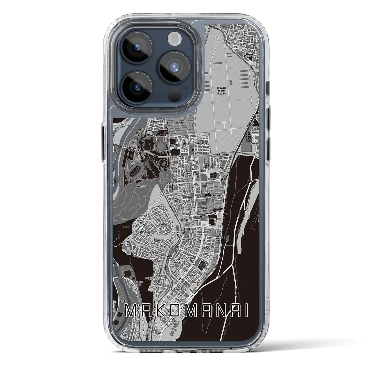 【真駒内(北海道)】地図柄iPhoneケース(MagSafeタイプ)
