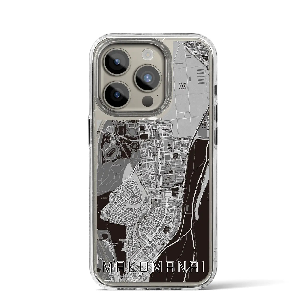 【真駒内(北海道)】地図柄iPhoneケース(MagSafeタイプ)