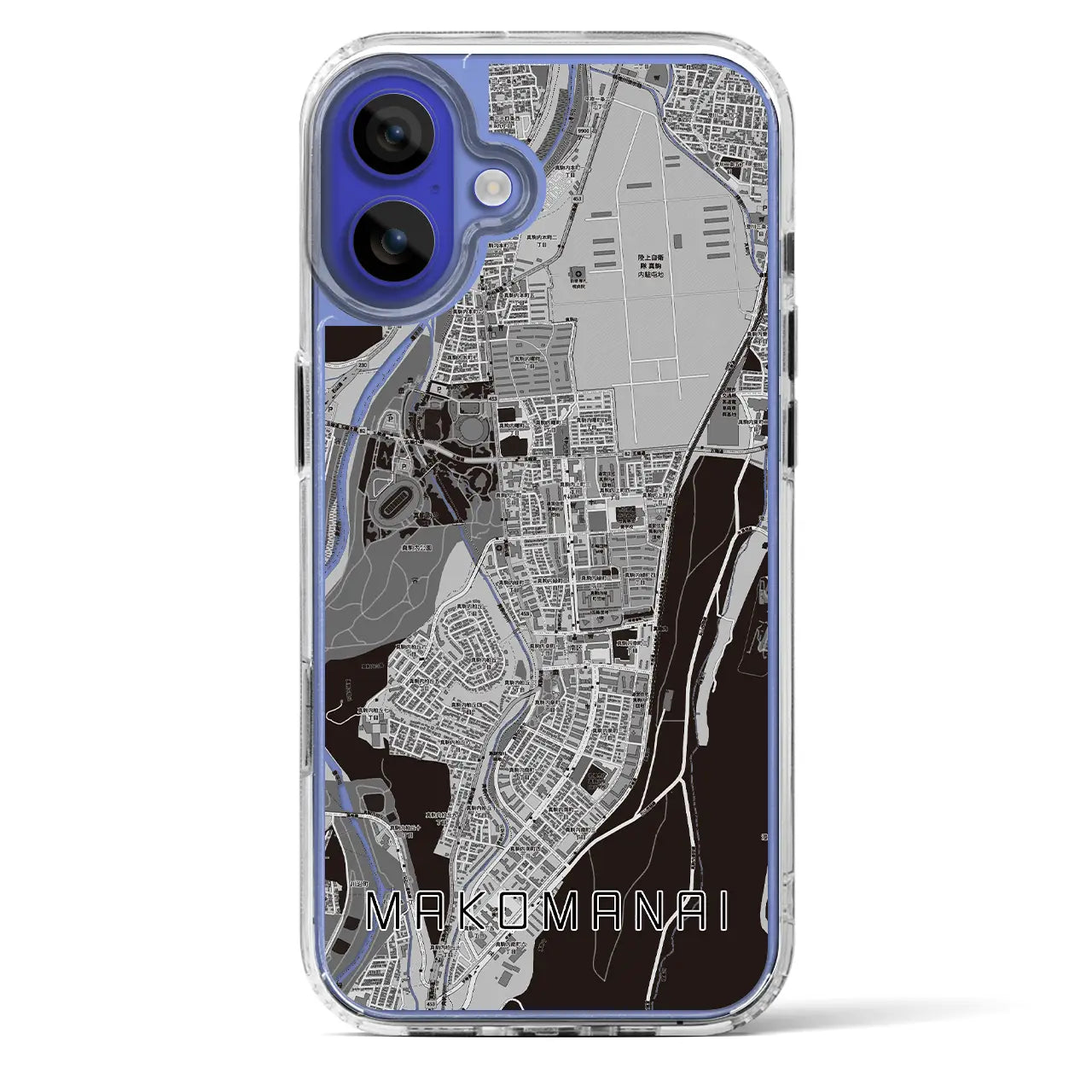 【真駒内(北海道)】地図柄iPhoneケース(MagSafeタイプ)