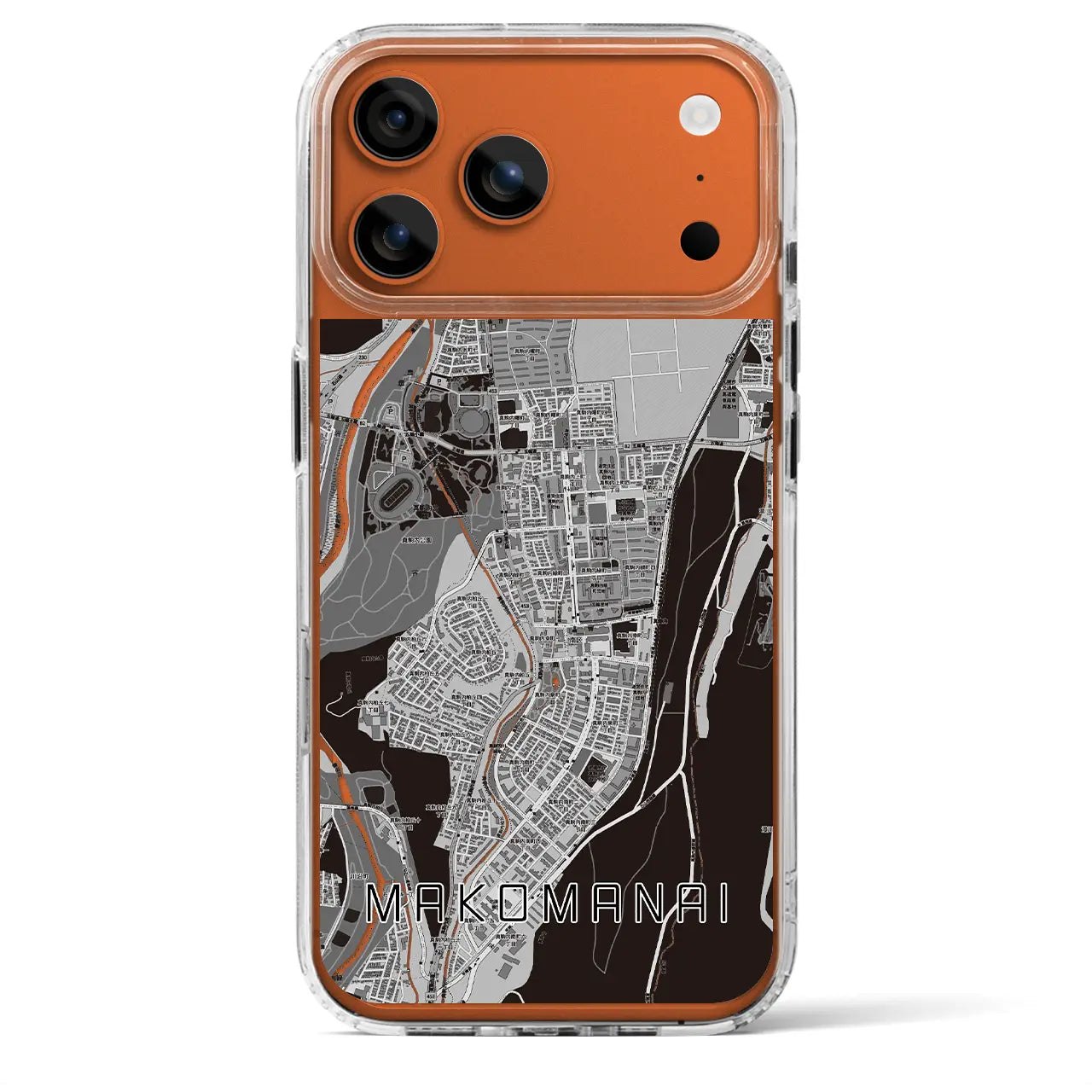 【真駒内(北海道)】地図柄iPhoneケース(MagSafeタイプ)