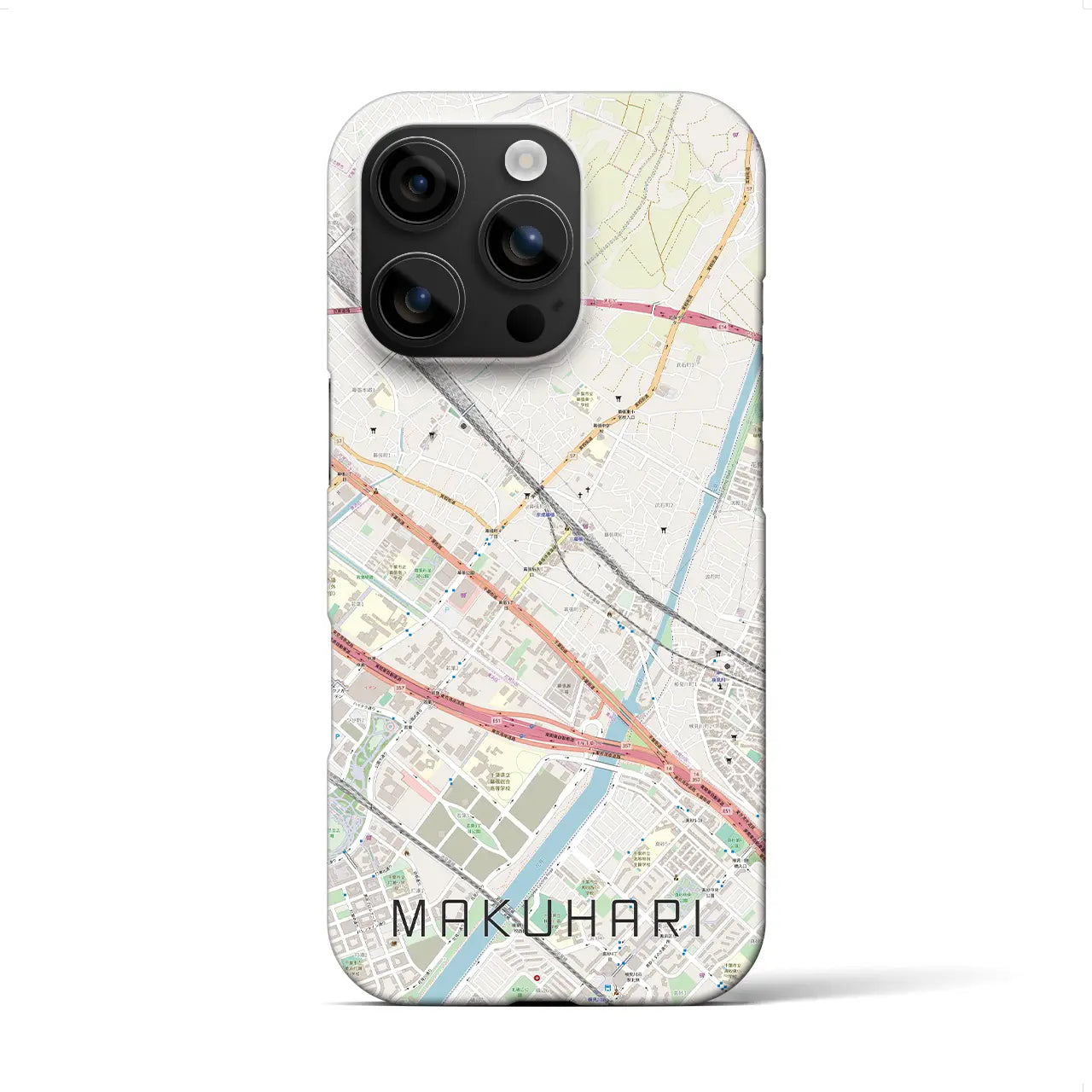 【幕張(千葉県)】地図柄iPhoneケース(バックカバータイプ)
