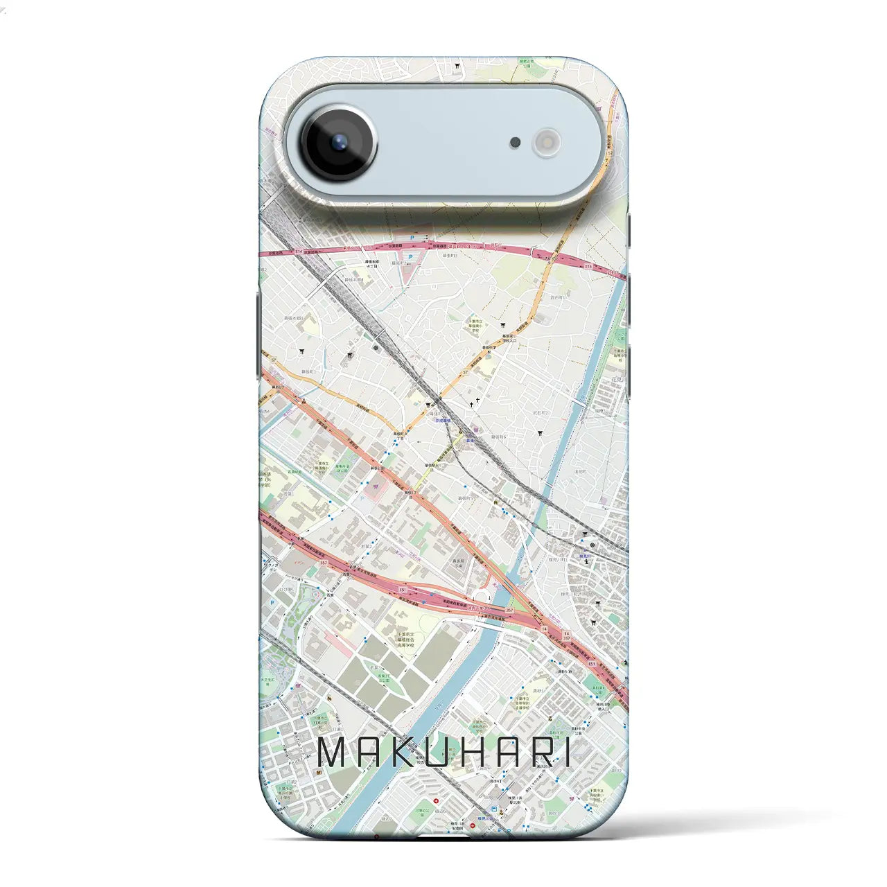 【幕張(千葉県)】地図柄iPhoneケース(バックカバータイプ)