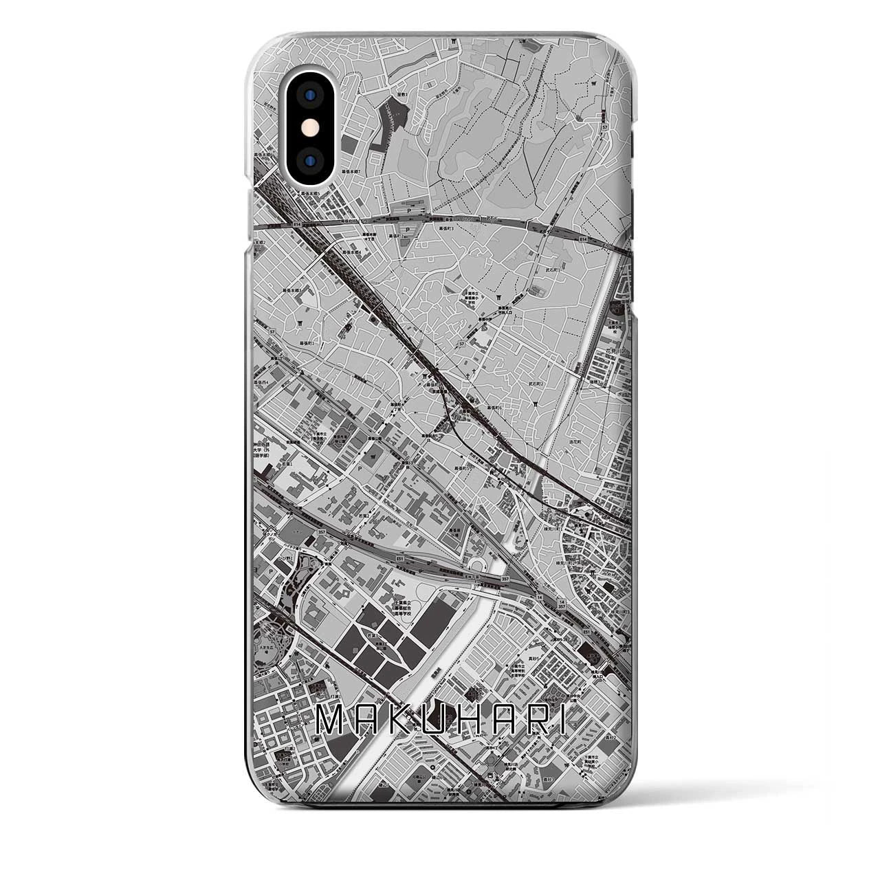 【幕張(千葉県)】地図柄iPhoneケース(クリアタイプ)