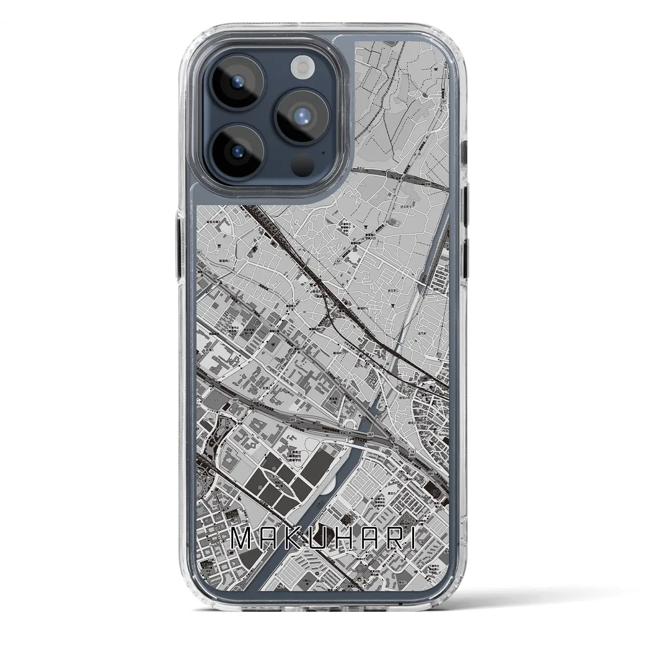 【幕張(千葉県)】地図柄iPhoneケース(MagSafeタイプ)