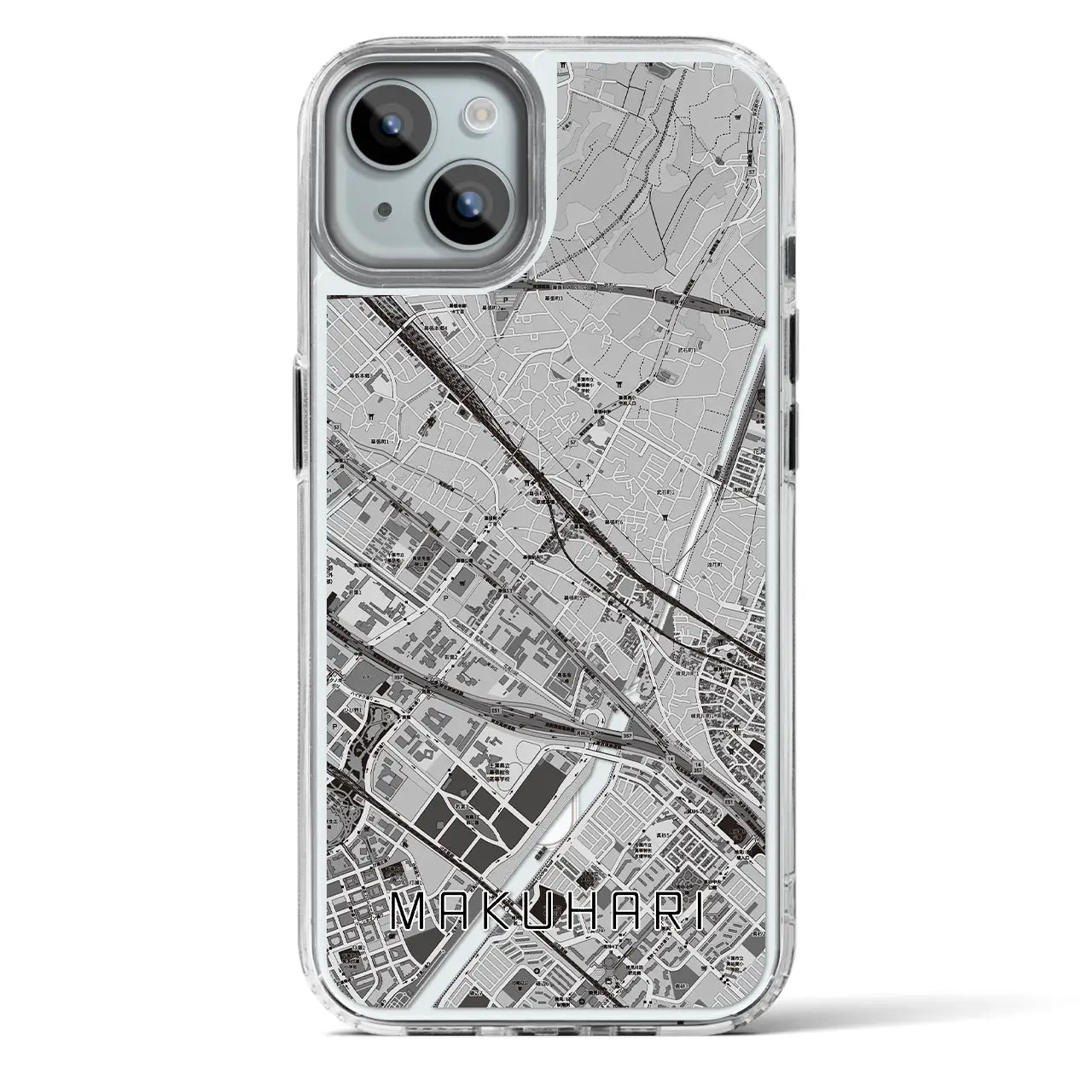 【幕張(千葉県)】地図柄iPhoneケース(MagSafeタイプ)