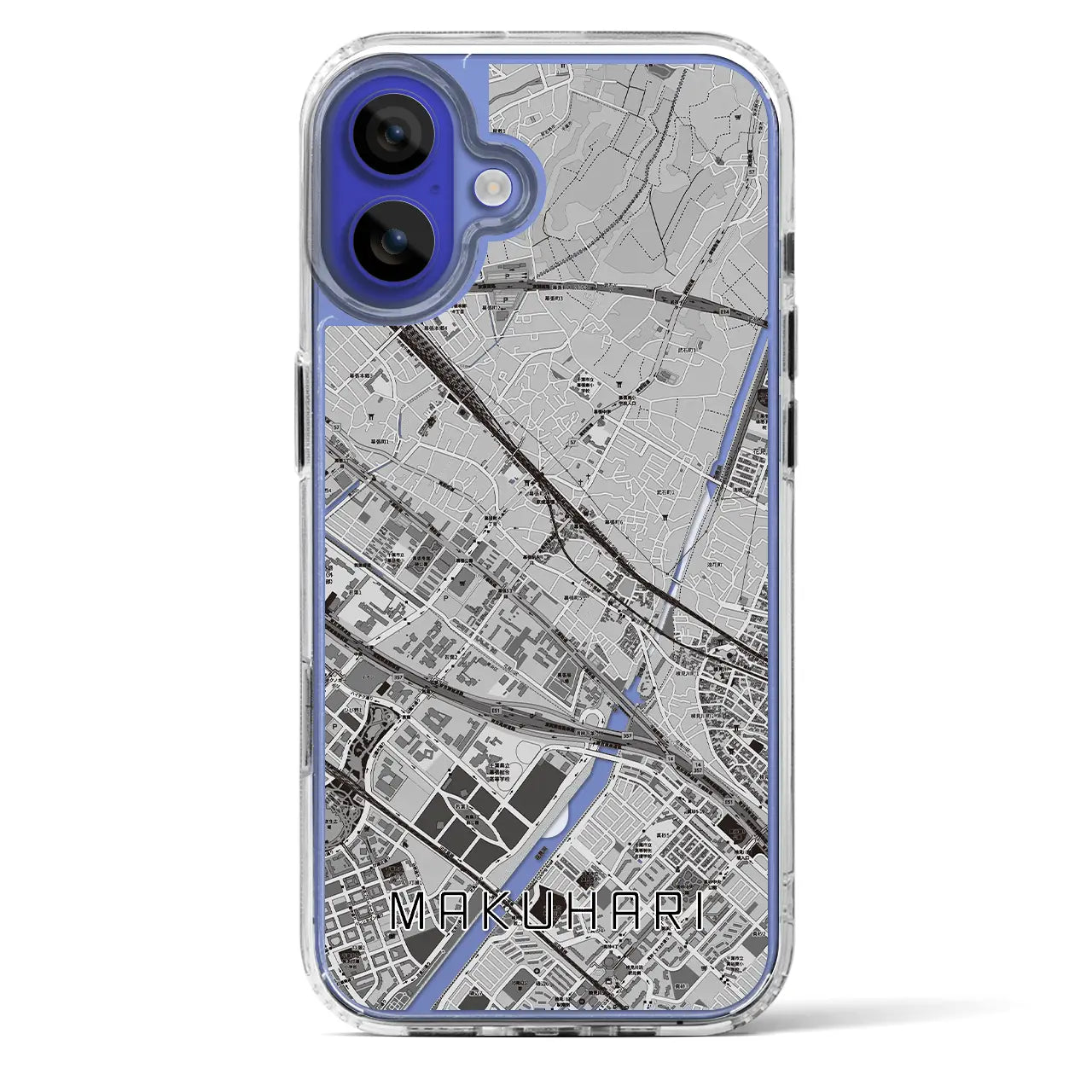 【幕張(千葉県)】地図柄iPhoneケース(MagSafeタイプ)