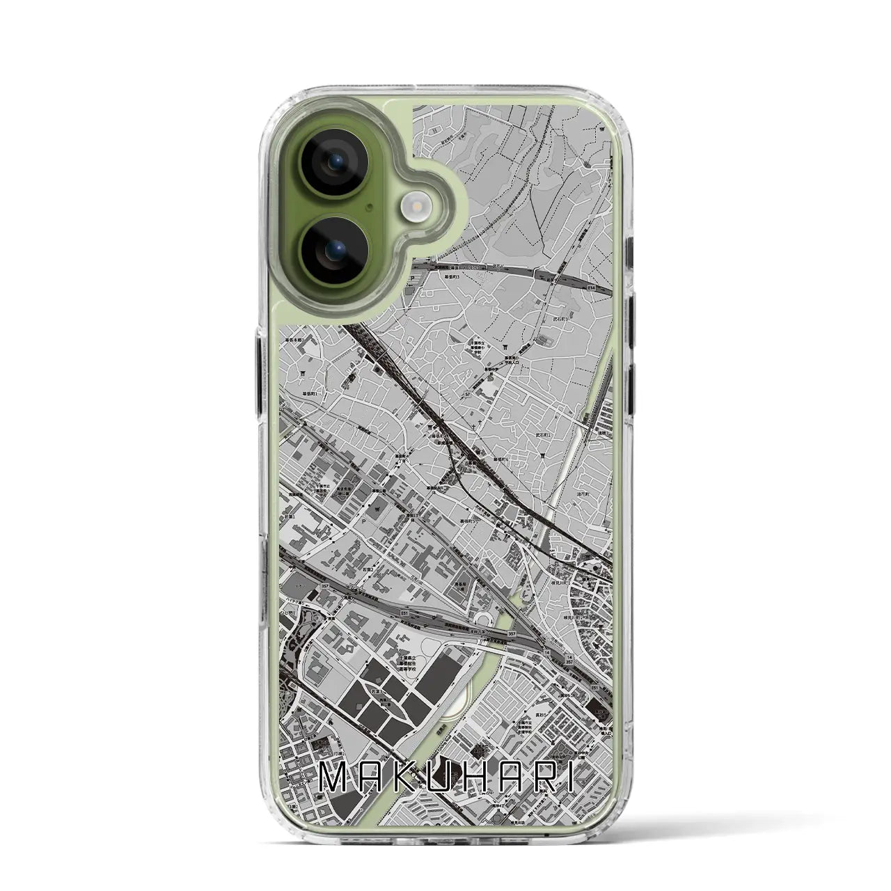 【幕張(千葉県)】地図柄iPhoneケース(MagSafeタイプ)