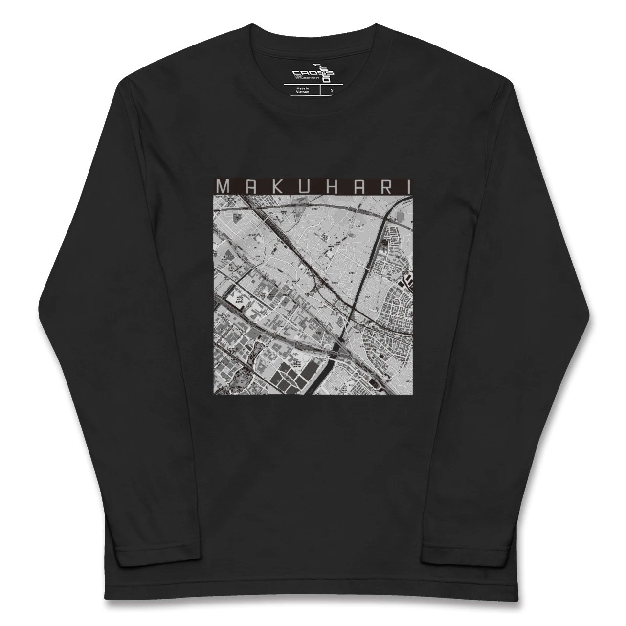 【幕張(千葉県)】地図柄ロングスリーブTシャツ