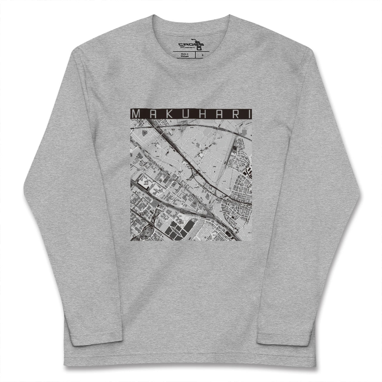【幕張(千葉県)】地図柄ロングスリーブTシャツ