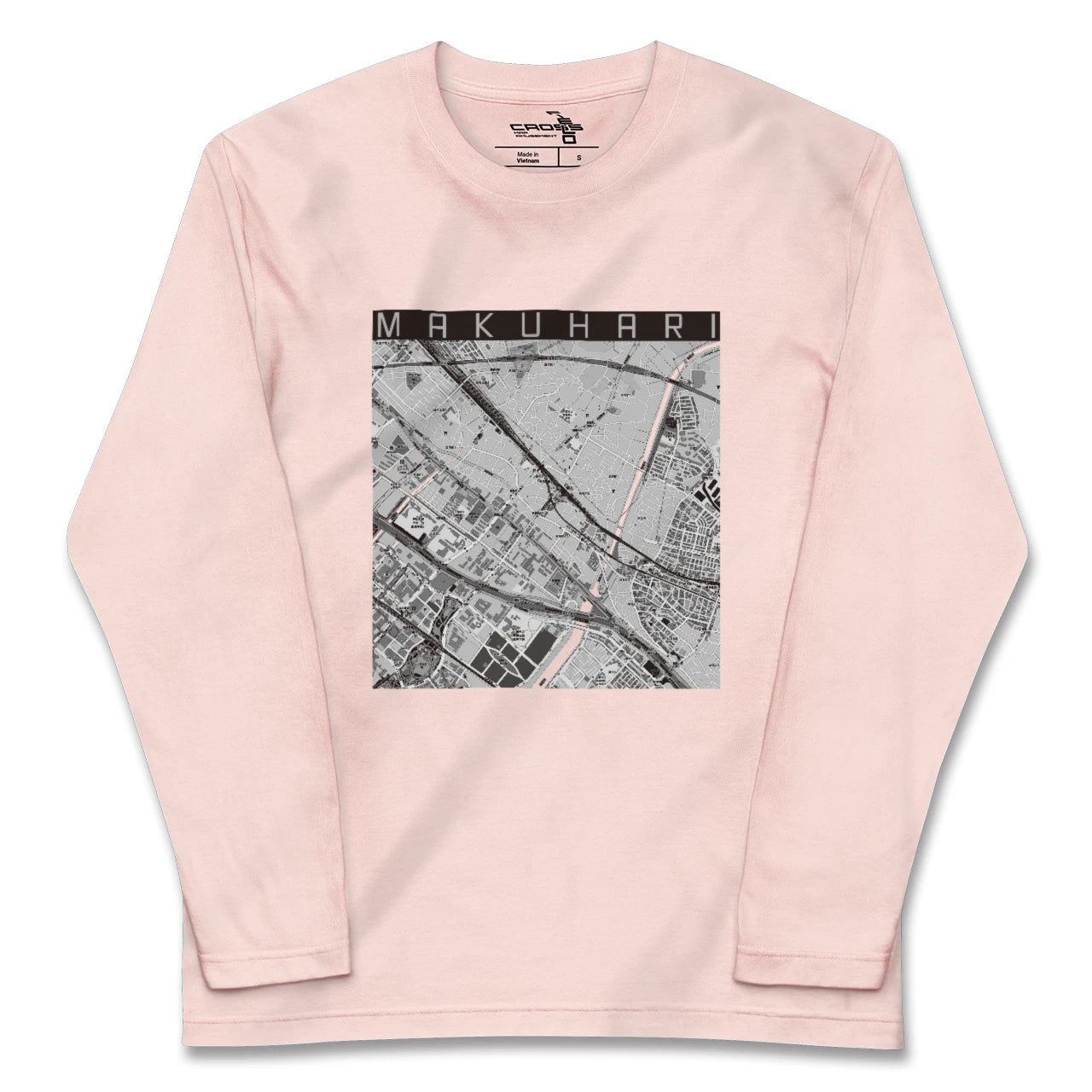 【幕張(千葉県)】地図柄ロングスリーブTシャツ