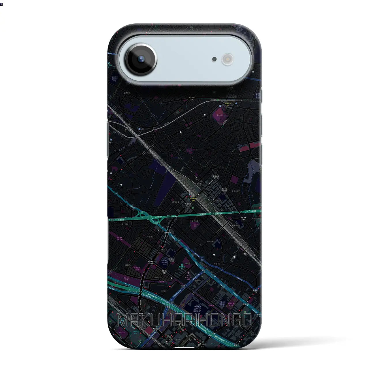 【幕張本郷(千葉県)】地図柄iPhoneケース(バックカバータイプ)