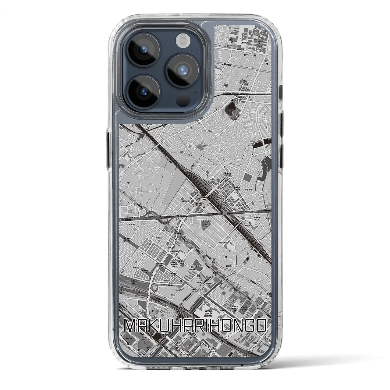 【幕張本郷(千葉県)】地図柄iPhoneケース(MagSafeタイプ)