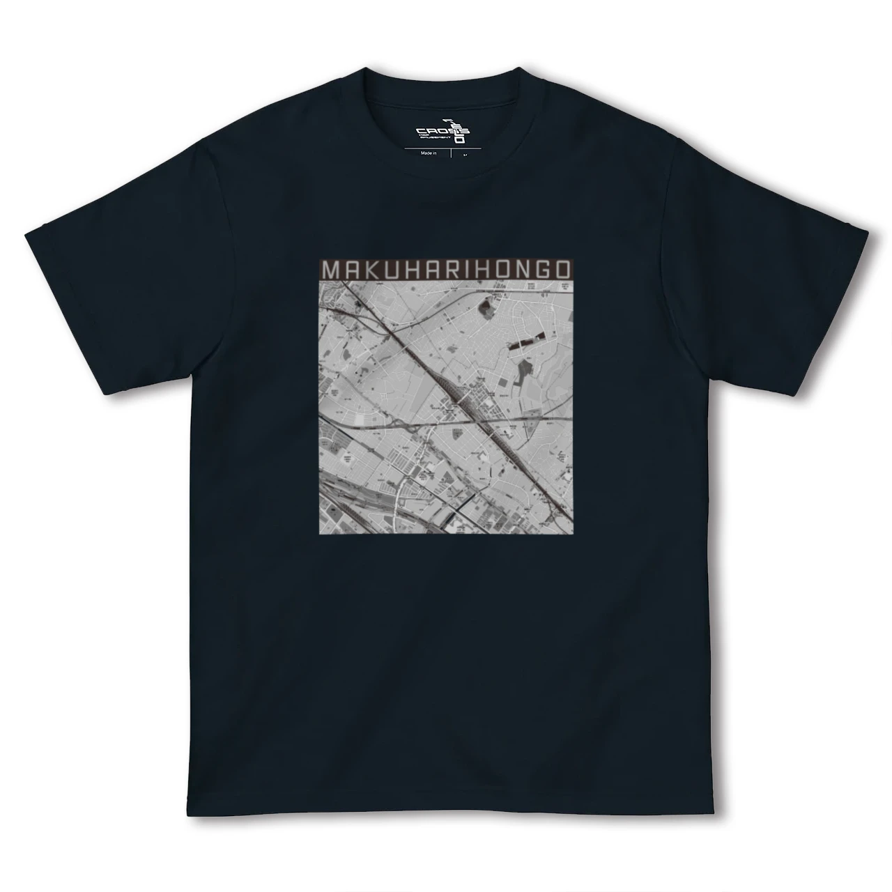 【幕張本郷(千葉県)】地図柄ヘビーウェイトTシャツ