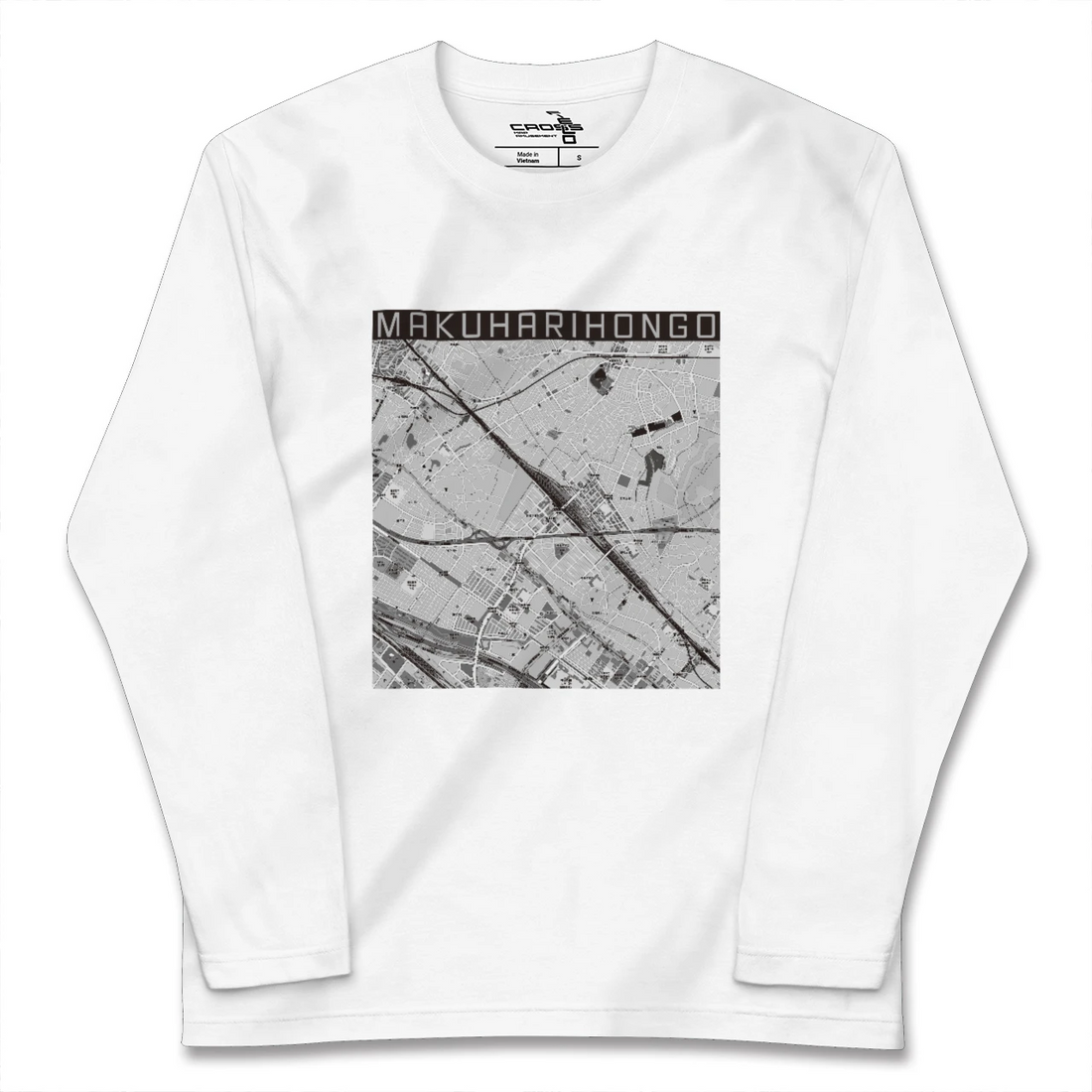 【幕張本郷(千葉県)】地図柄ロングスリーブTシャツ