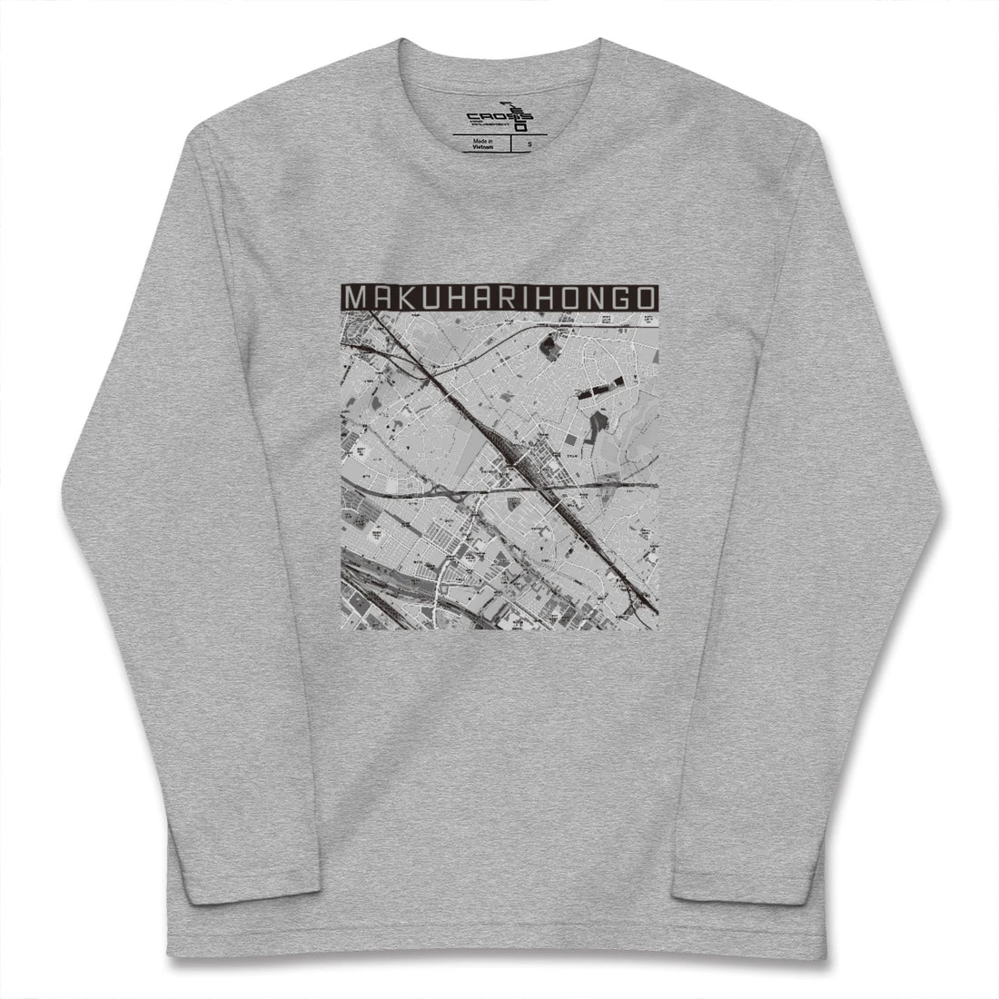 【幕張本郷(千葉県)】地図柄ロングスリーブTシャツ