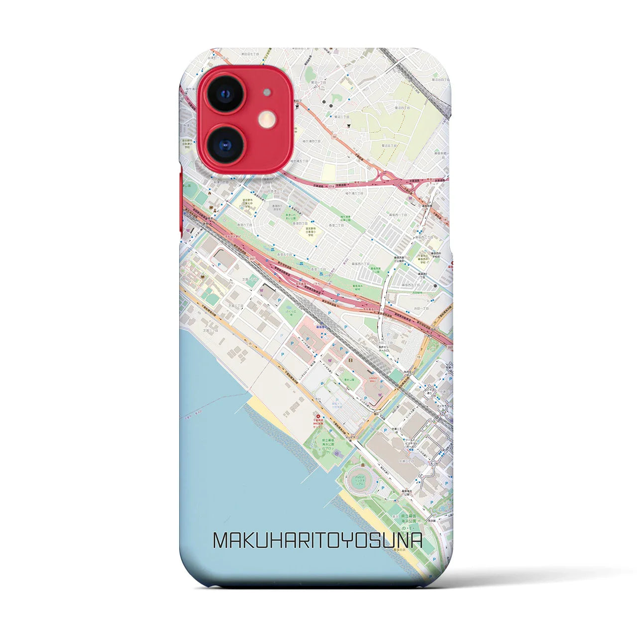 【幕張豊砂(千葉県)】地図柄iPhoneケース(バックカバータイプ)