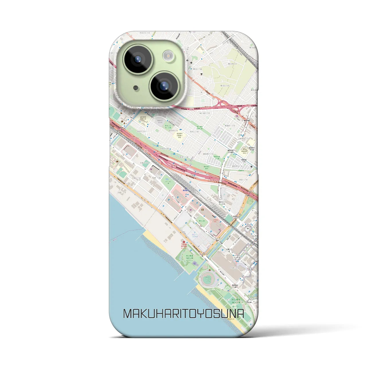【幕張豊砂(千葉県)】地図柄iPhoneケース(バックカバータイプ)