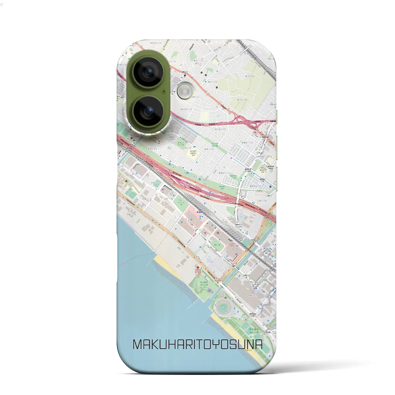 【幕張豊砂(千葉県)】地図柄iPhoneケース(バックカバータイプ)