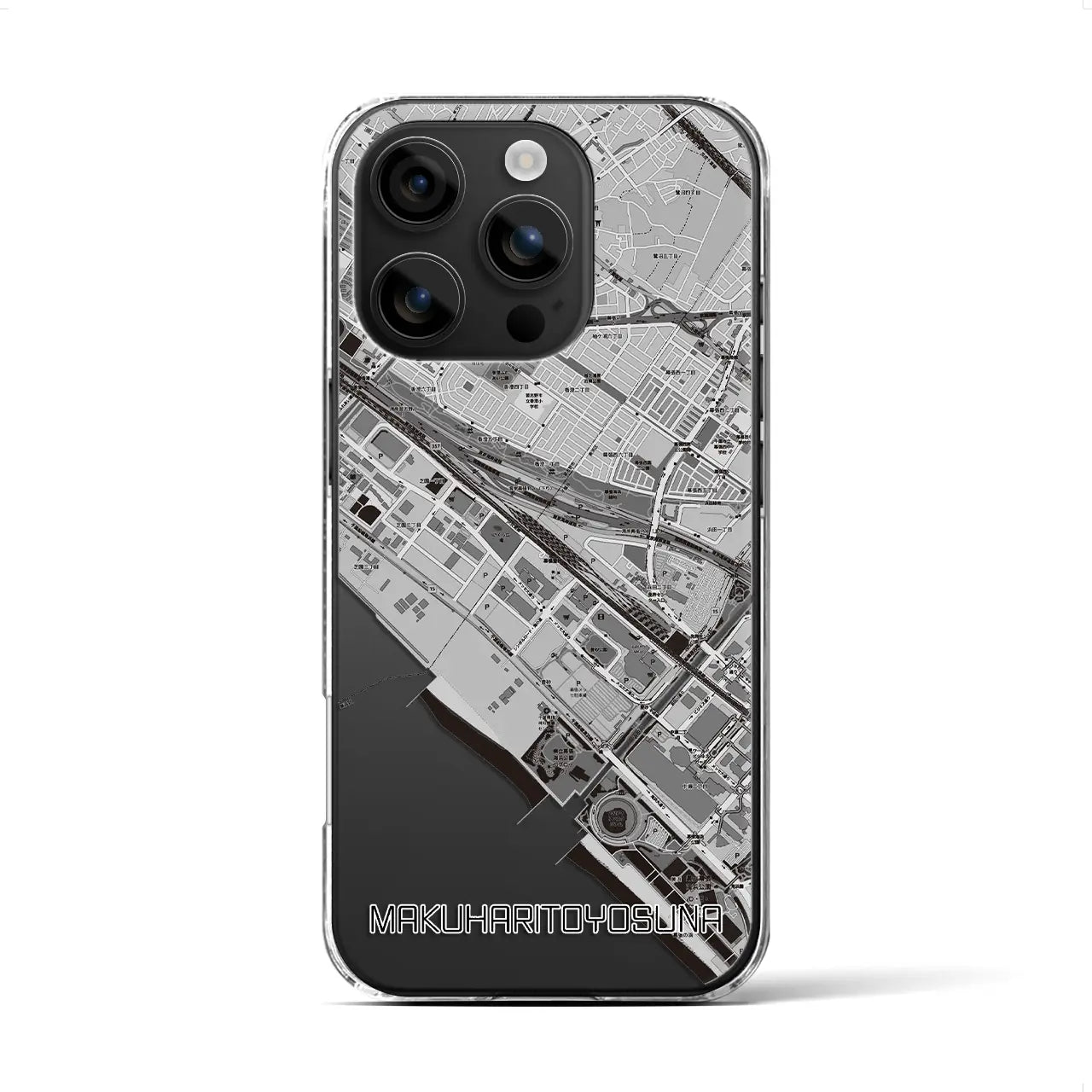 【幕張豊砂(千葉県)】地図柄iPhoneケース(クリアタイプ)