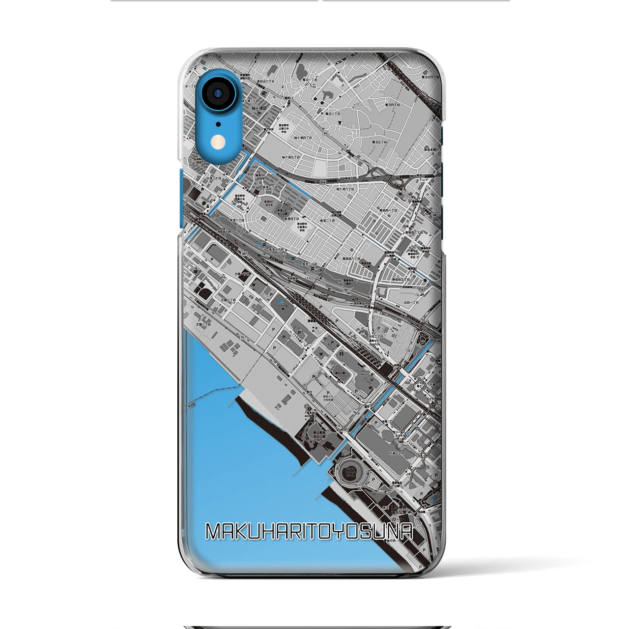 【幕張豊砂(千葉県)】地図柄iPhoneケース(クリアタイプ)