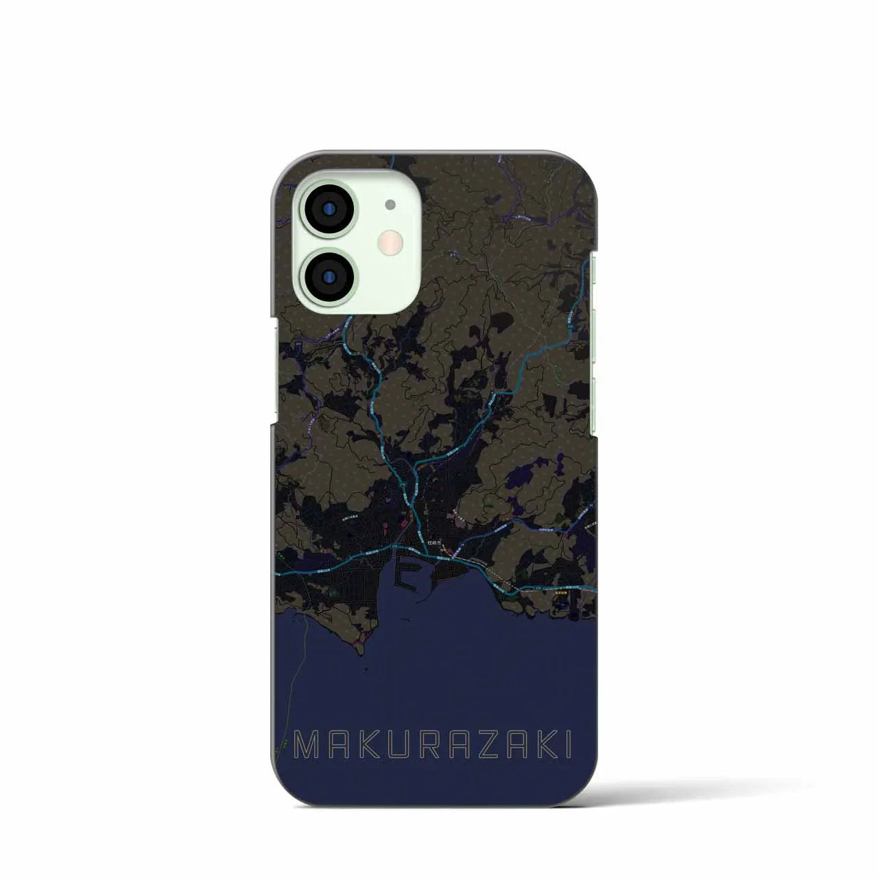 【枕崎(鹿児島県)】地図柄iPhoneケース(バックカバータイプ)