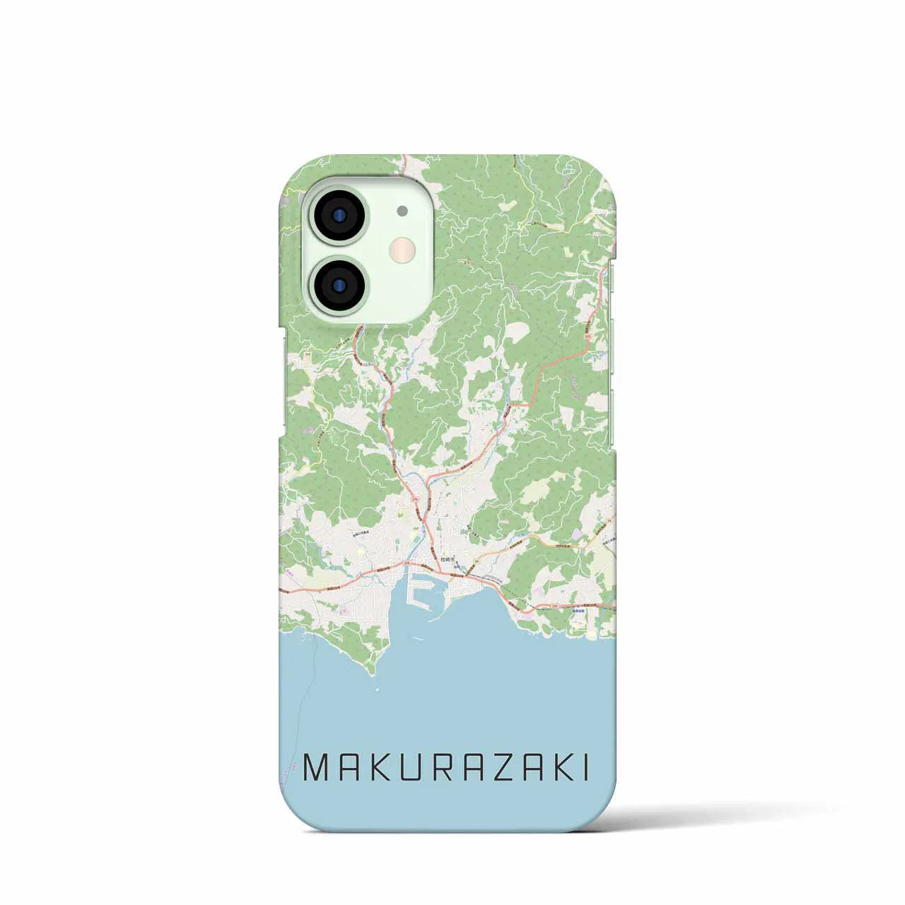 【枕崎(鹿児島県)】地図柄iPhoneケース(バックカバータイプ)