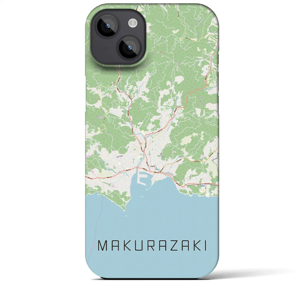 【枕崎(鹿児島県)】地図柄iPhoneケース(バックカバータイプ)