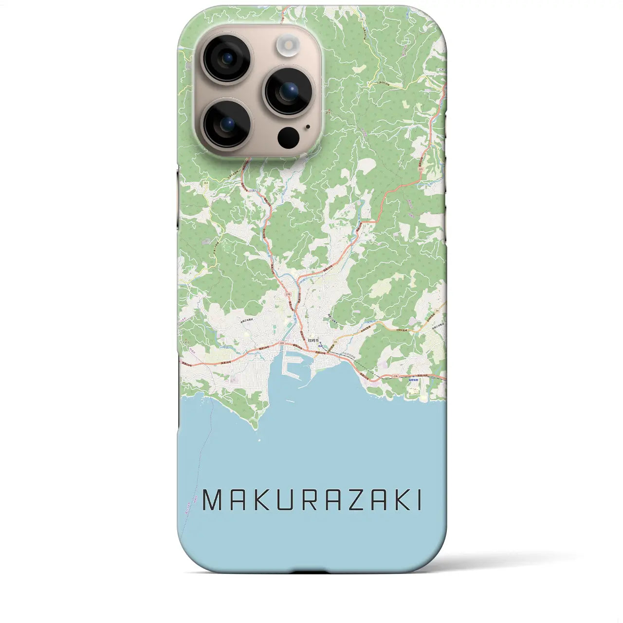 【枕崎(鹿児島県)】地図柄iPhoneケース(バックカバータイプ)
