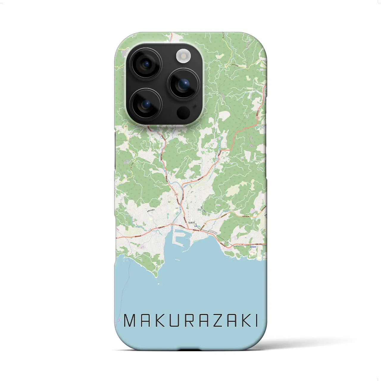【枕崎(鹿児島県)】地図柄iPhoneケース(バックカバータイプ)