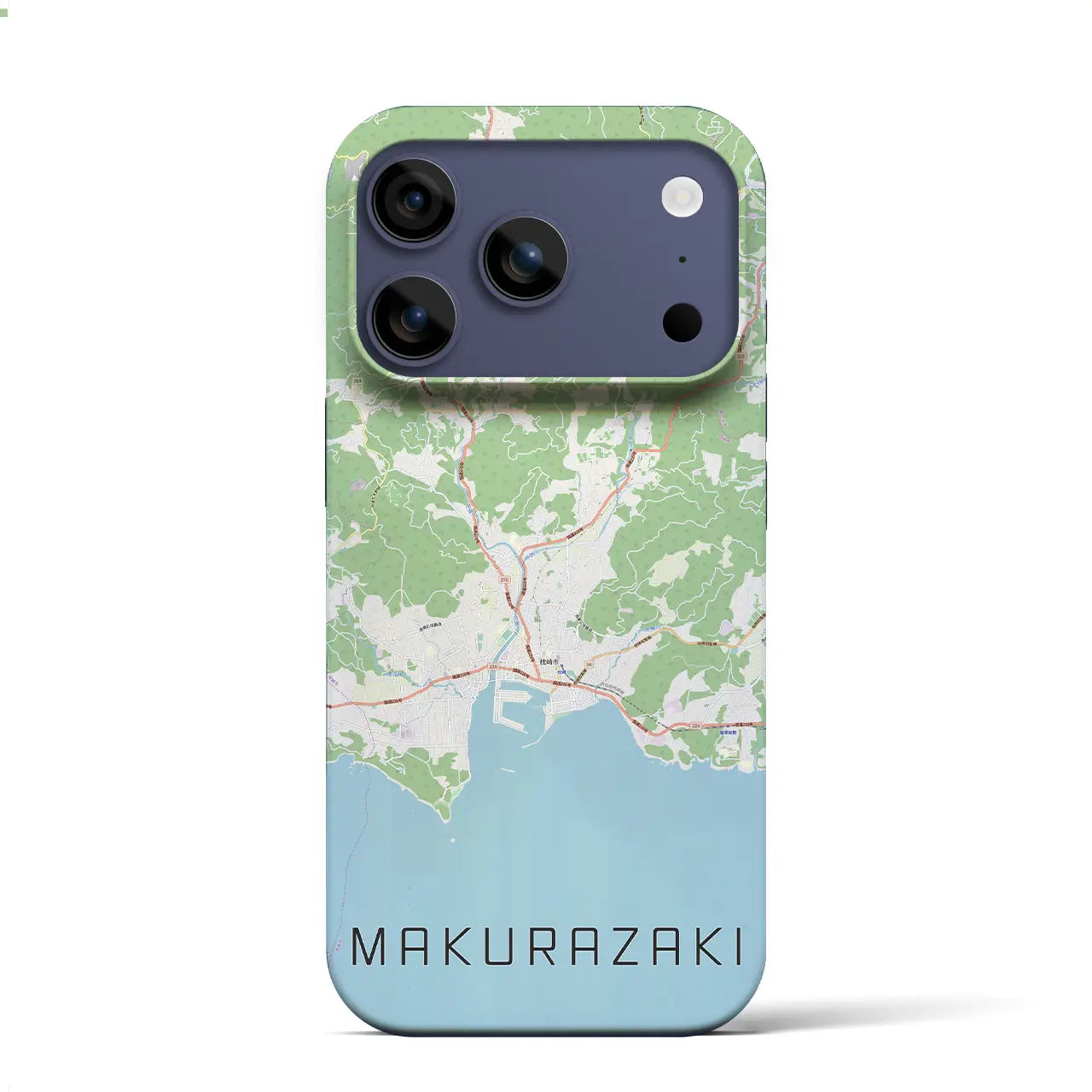 【枕崎(鹿児島県)】地図柄iPhoneケース(バックカバータイプ)