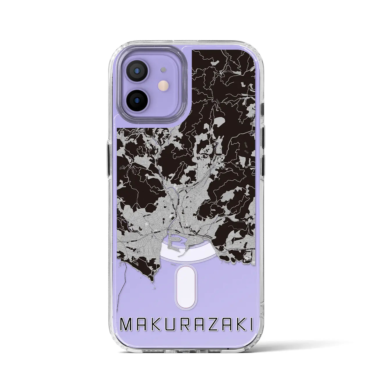 【枕崎(鹿児島県)】地図柄iPhoneケース(MagSafeタイプ)