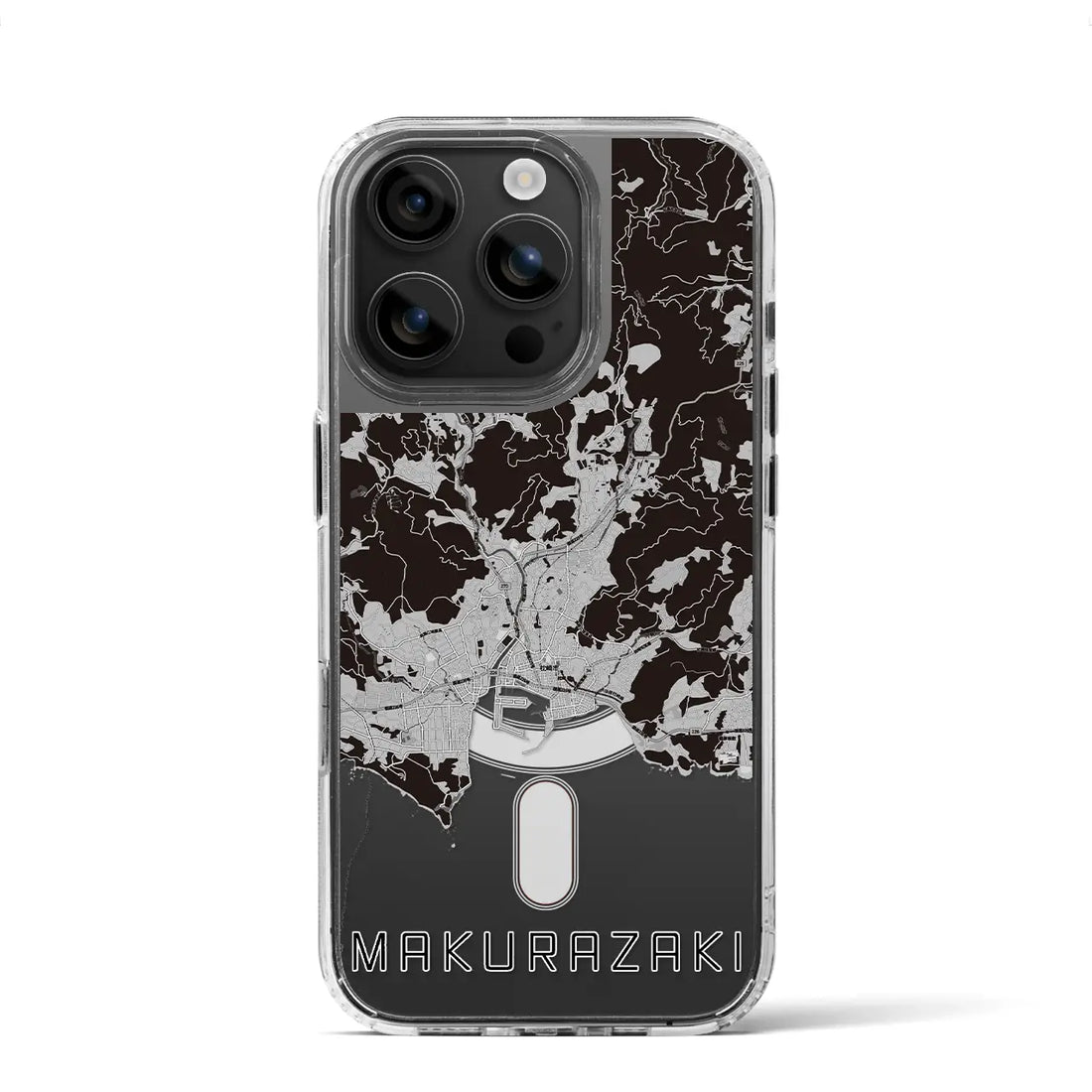 【枕崎(鹿児島県)】地図柄iPhoneケース(MagSafeタイプ)