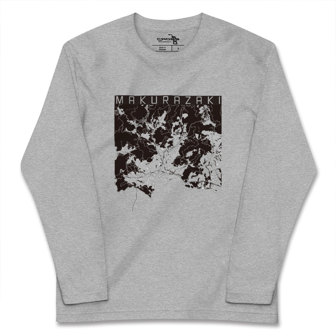 【枕崎(鹿児島県)】地図柄ロングスリーブTシャツ