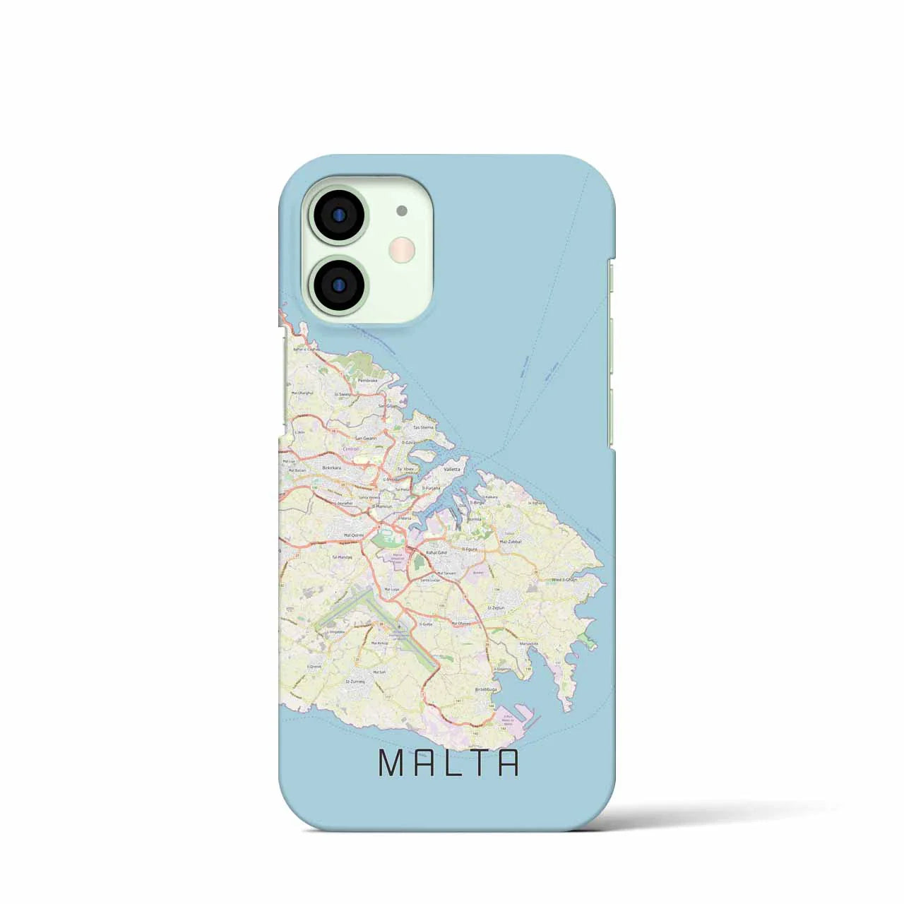 【マルタ】地図柄iPhoneケース(バックカバータイプ)