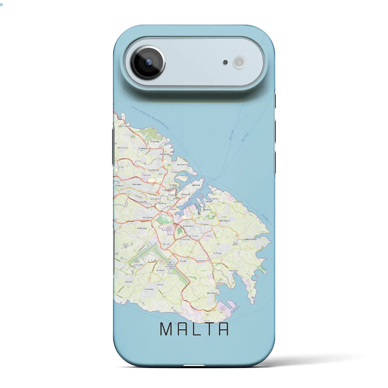 【マルタ】地図柄iPhoneケース(バックカバータイプ)