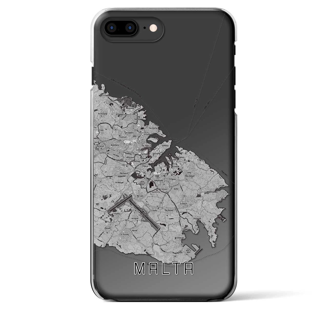 【マルタ】地図柄iPhoneケース(クリアタイプ)