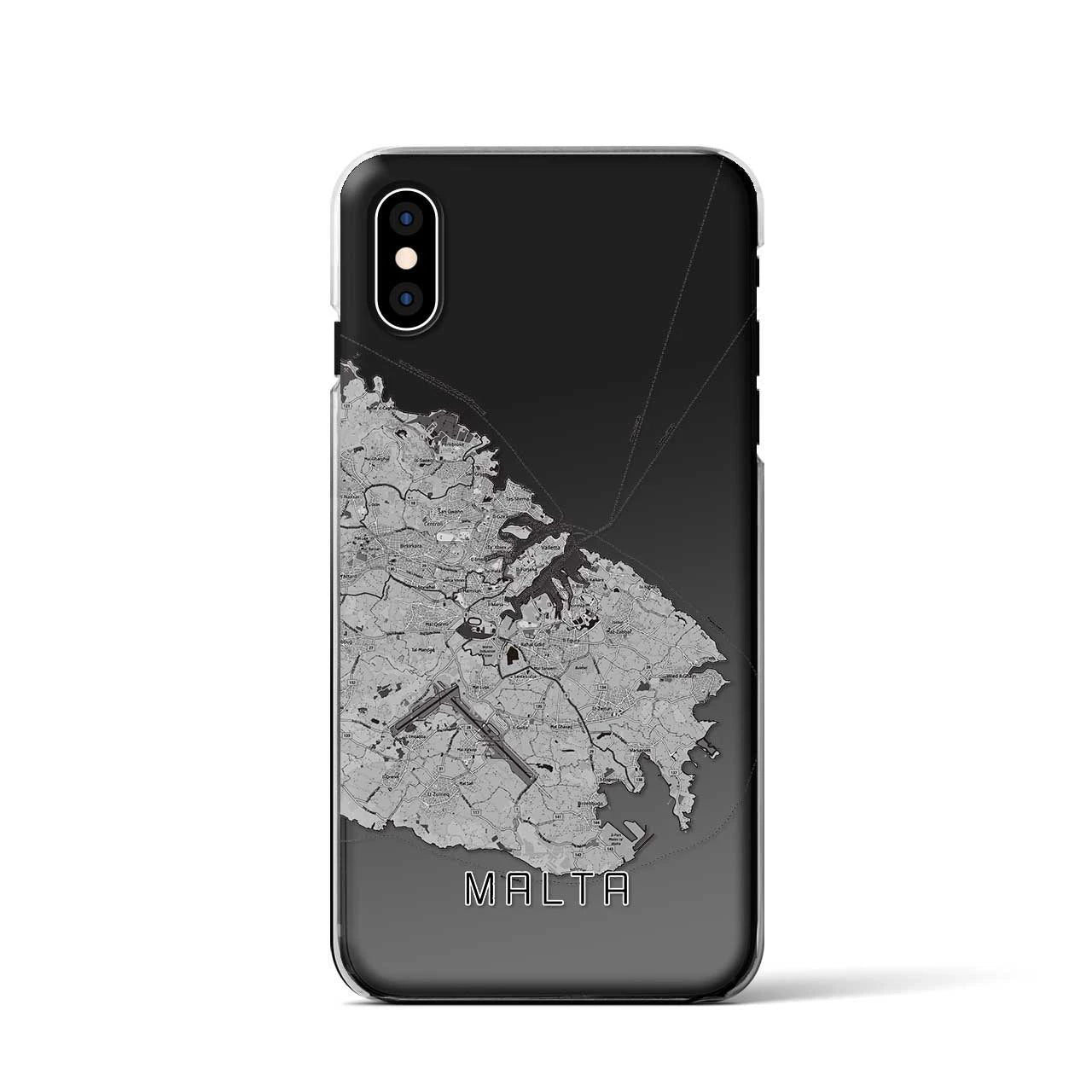 【マルタ】地図柄iPhoneケース(クリアタイプ)