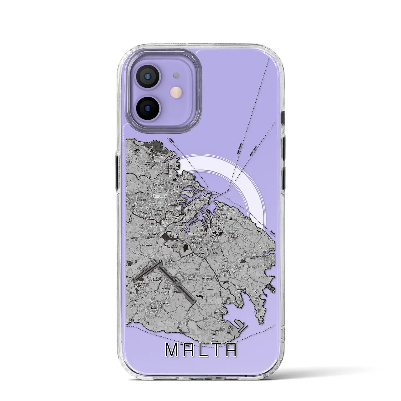 【マルタ】地図柄iPhoneケース(MagSafeタイプ)